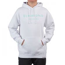 Diamond Stones Hoodie- White