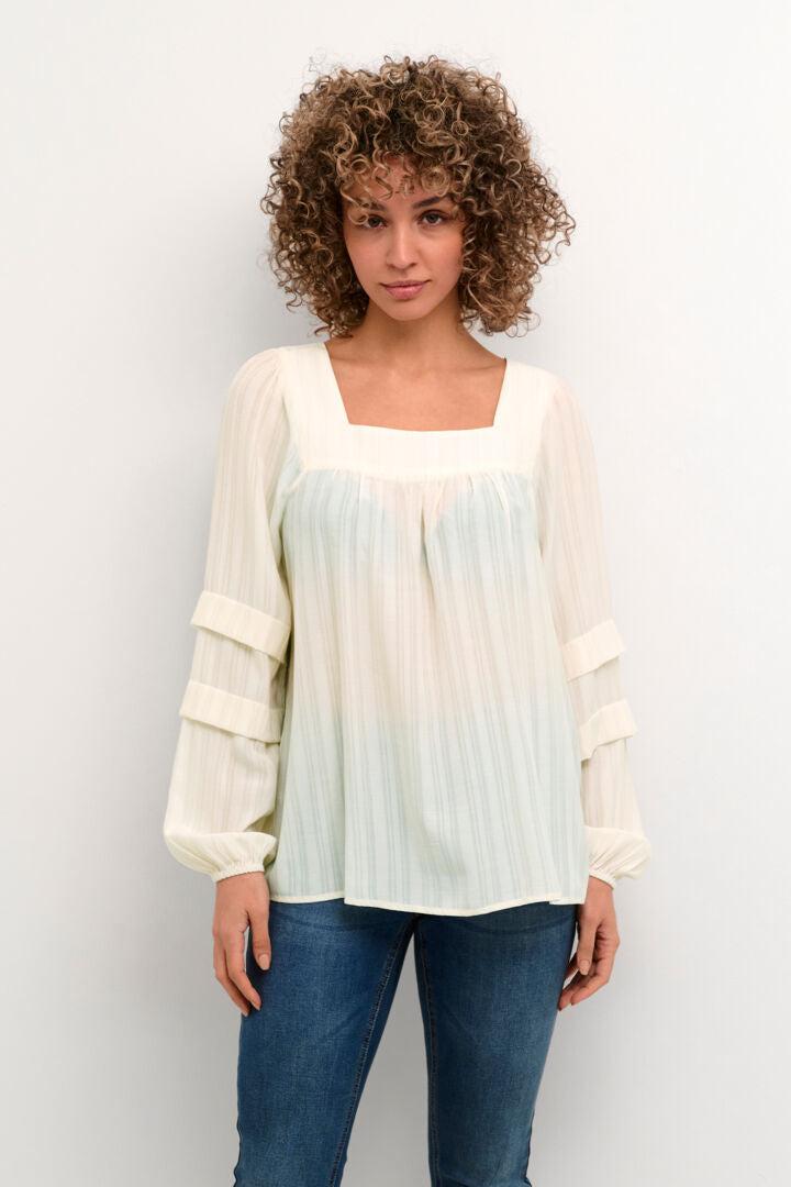 Cream Amanda Blouse