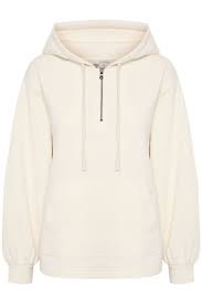 Cream Ryan OZ Hooded Sweater- Eggnog